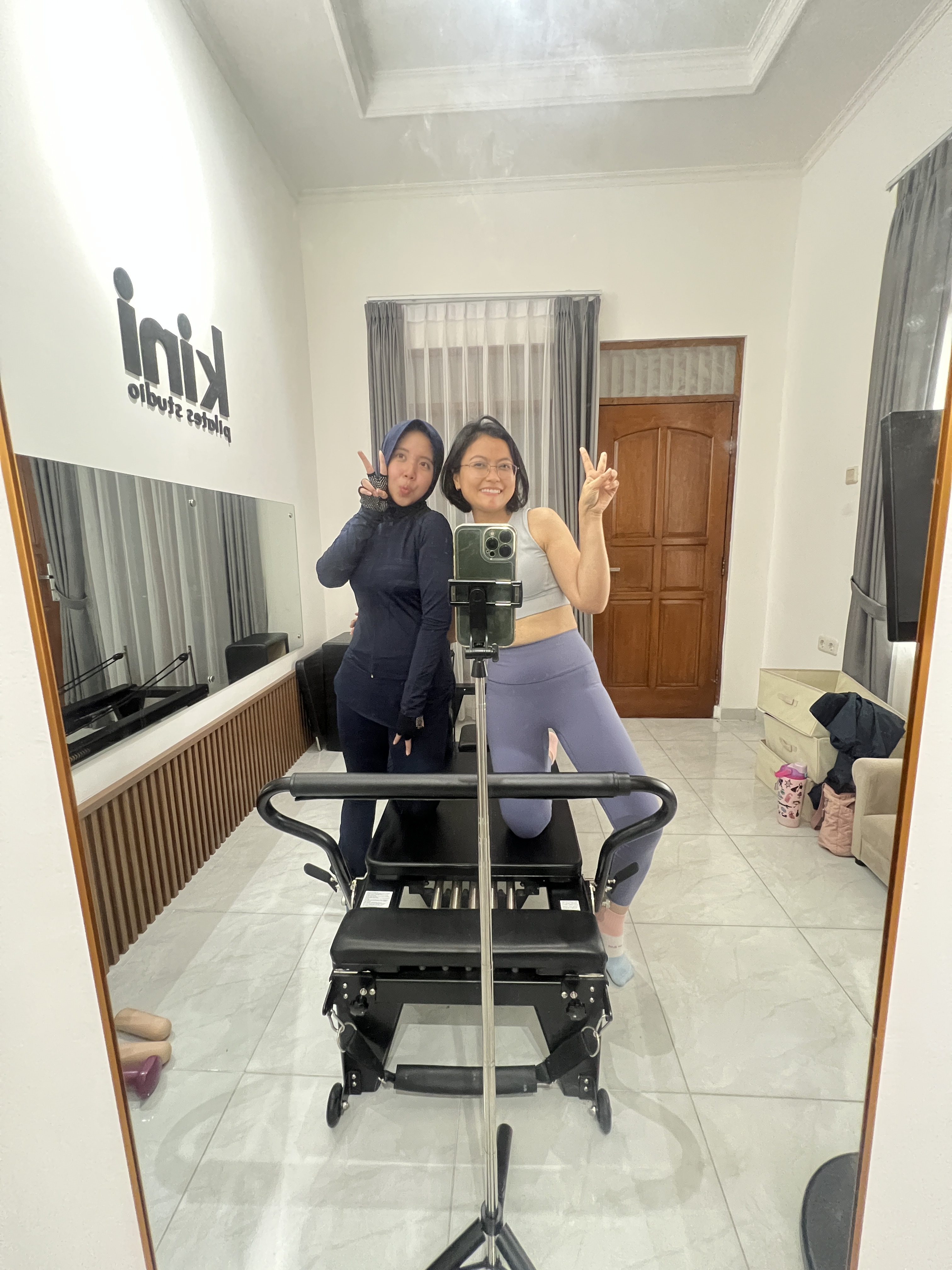 Liza Ariesta Pilates practice moment